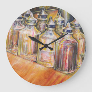 Ideography of Golden Light Large Clock