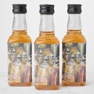 Ideography of Golden Light Liquor Bottle Label