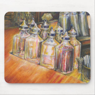 Ideography of golden Light Mouse Mat