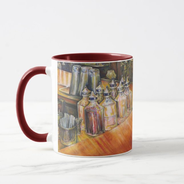 Ideography of Golden Light Mug (Left)