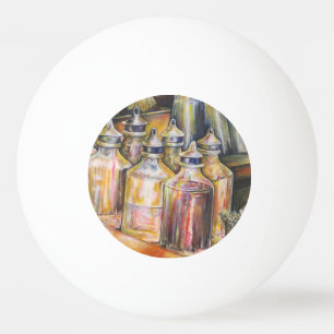 Ideography of Golden Light Ping Pong Ball