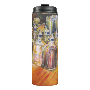 Ideography of Golden Light Thermal Tumbler