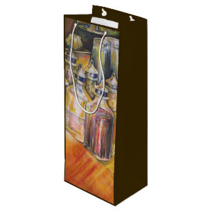 Ideography of golden Light Wine Gift Bag