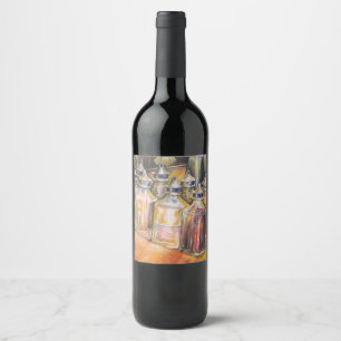 Ideography of Golden Light Wine Label