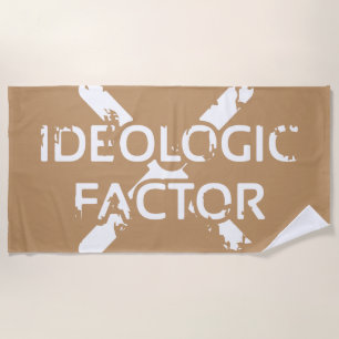 Ideologic Factor Nice White Soft Grunge Beach Towel
