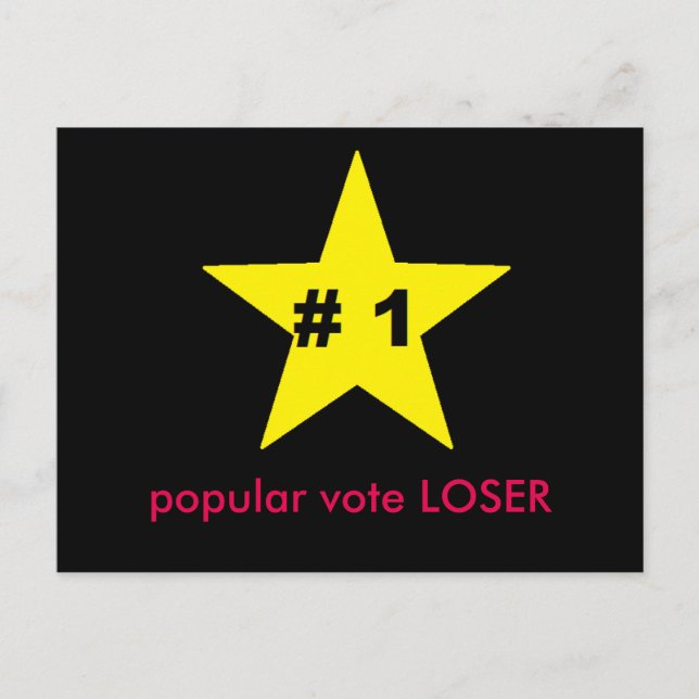 ides of trump popular vote loser postcard (Front)