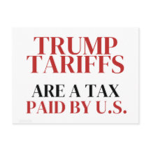 Ides of Trump Tariffs are Taxes Paid By Us Red