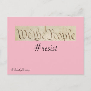 Ides of Trump We the People Resistance Postcard
