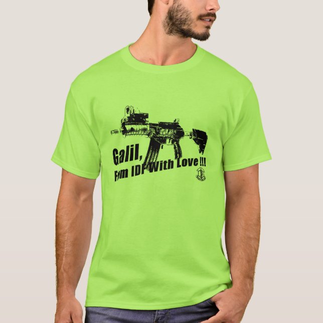 IDF Galil Automatic Gun T-Shirt (Front)