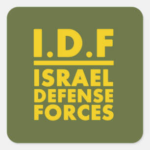 IDF Israel Defence Forces2 - ENG - FULL Square Sticker