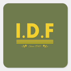 IDF Since 1948. Square Sticker