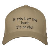 Bag of Idiots Hat Funny Cap Design Embroidered Hat -  UK