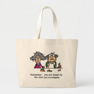 Idiot Company Large Tote Bag