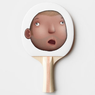 Idiot Face Ping Pong Paddle