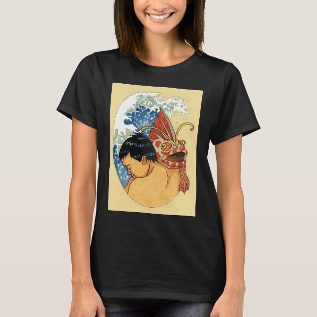 Idiot Fishing T-Shirt (Front)