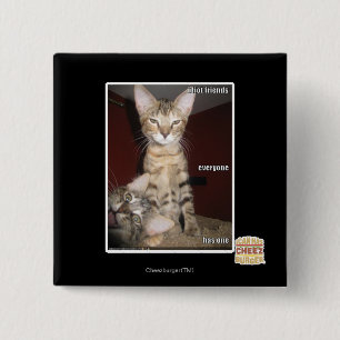 Idiot Friends 15 Cm Square Badge