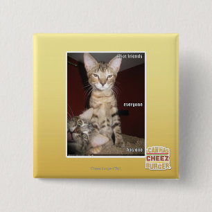 Idiot Friends 15 Cm Square Badge