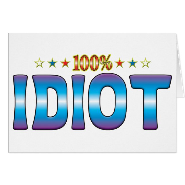 Idiot Star Tag v2 (Front Horizontal)