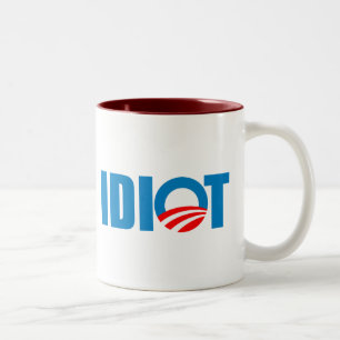 IDIOT Two-Tone COFFEE MUG