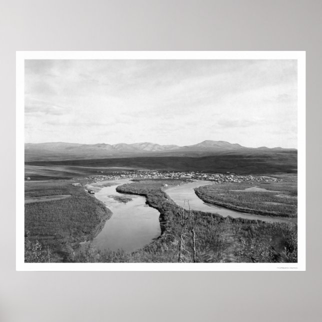 Iditarod, Alaska Birdseye 1914 Poster (Front)