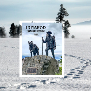 Iditarod National Historic Trail Mile Zero Marker Postcard