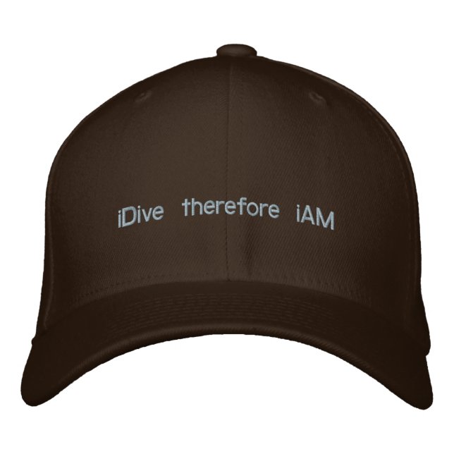 iDive therefore iAM Embroidered Hat (Front)