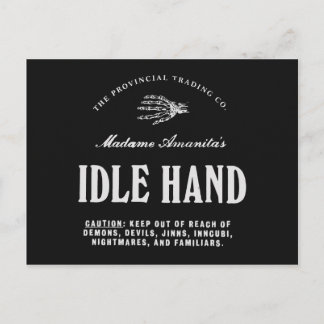 Idle Hand - postcard