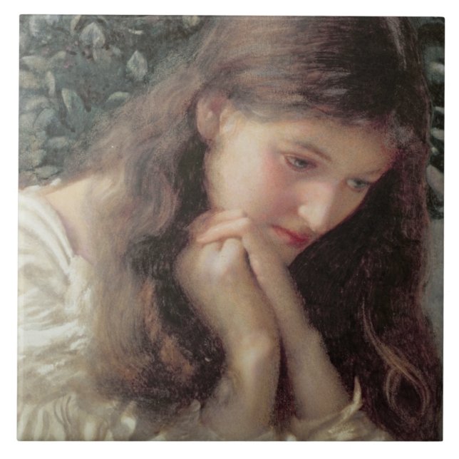 Idle Tears (w/c on paper) Tile (Front)