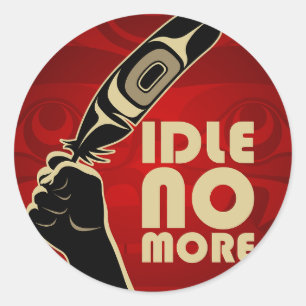 IdleNoMore Classic Round Sticker