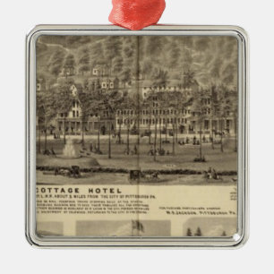 Idlewood Cottage Hotel near Pittsburgh Metal Tree Decoration