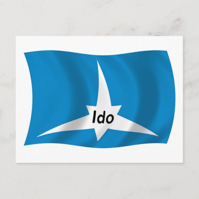 Ido Flag Postcard (Front)