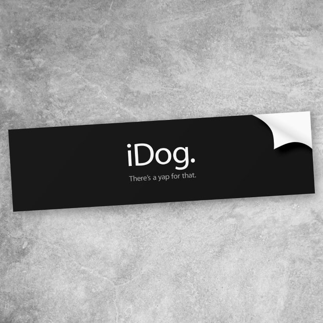 iDog-white.ai Bumper Sticker (Creator Uploaded)