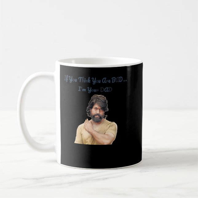 Idol Gifts Fot You Action Movie Kgf Yash  Funny Fa Coffee Mug (Left)
