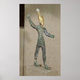 Idol of the god Baal, from Ugarit, Syria Poster