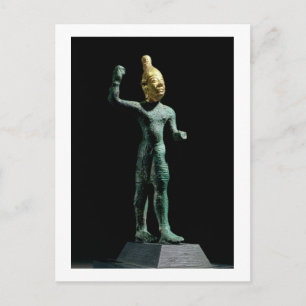 Idol of the storm god Baal, from Syria, Bronze Age Postcard