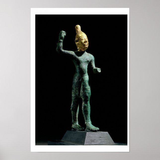 Idol of the storm god Baal, from Syria, Bronze Age Poster (Front)
