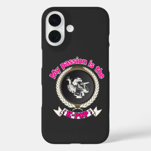 Idol Singing Passion KPop Music Fan Art Design iPhone 16 Case