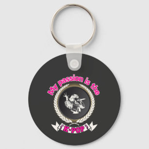 Idol Singing Passion KPop Music Fan Art Design Key Ring