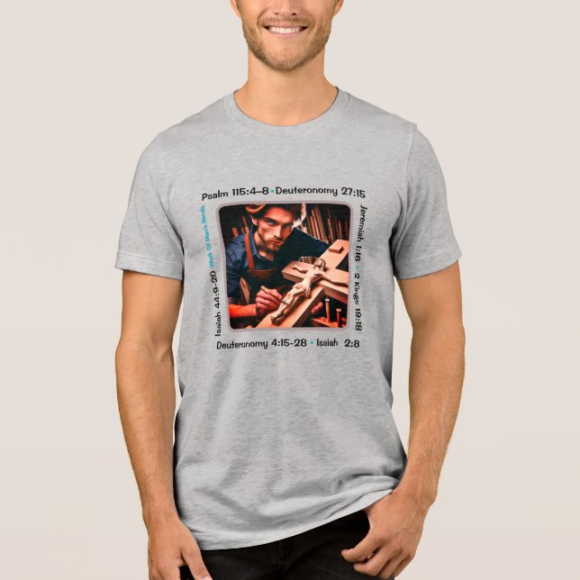 Idolatry 001 T-Shirt Tri-Blend Shirt (Front)