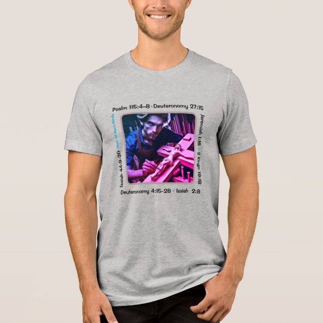 Idolatry 001b T-Shirt Tri-Blend Shirt (Front)