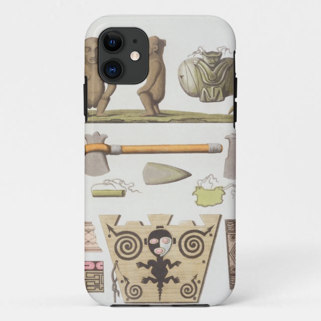 Idols of the Caribbeans (colour engraving) Case-Mate iPhone Case (Back)