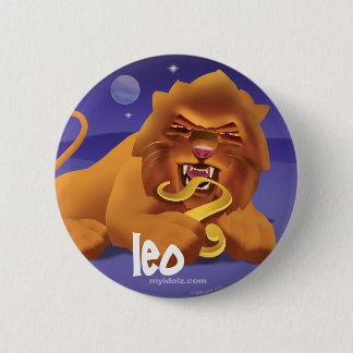 Idolz Leo Circle 6 Cm Round Badge