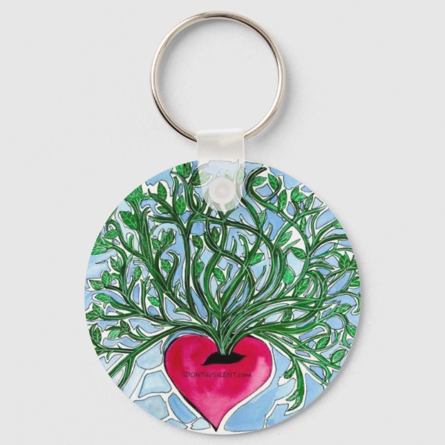 iDONTdoSILENT.jpg Key Ring (Front)