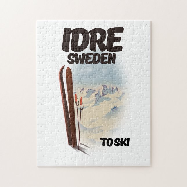 Idre Sweden to ski Jigsaw Puzzle (Vertical)