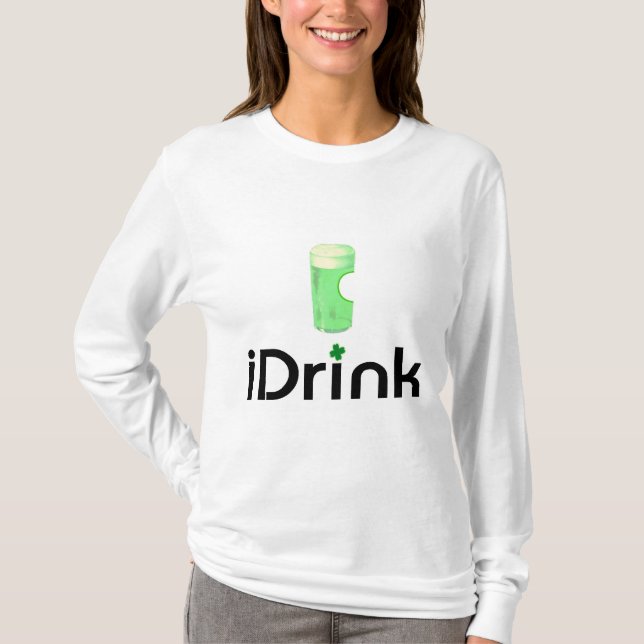 iDrink (Shamrock) T-Shirt (Front)