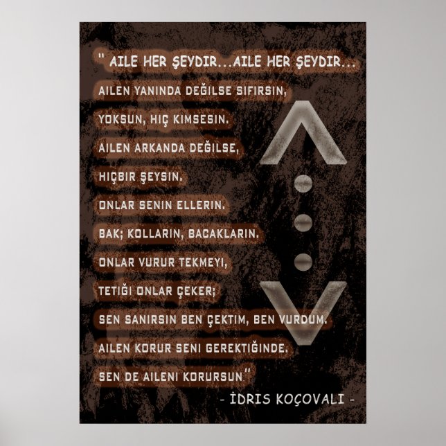 idris koçovali  /çukur/ Family Poster (Front)