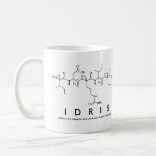 Idris peptide name mug