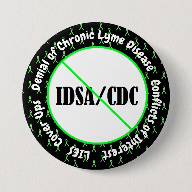 IDSA Conflict of Interest Button Lyme Disease (Front)
