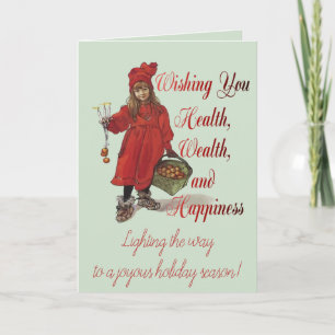 Iduna Wishing You Health Wealth And Happiness Card