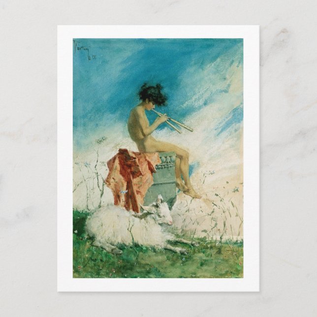 Idyll, 1868 (w/c on paper) postcard (Front)